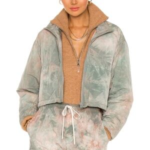 John Elliott Women Silk Nylon Cropped Jacket - Asteroid 1/Small